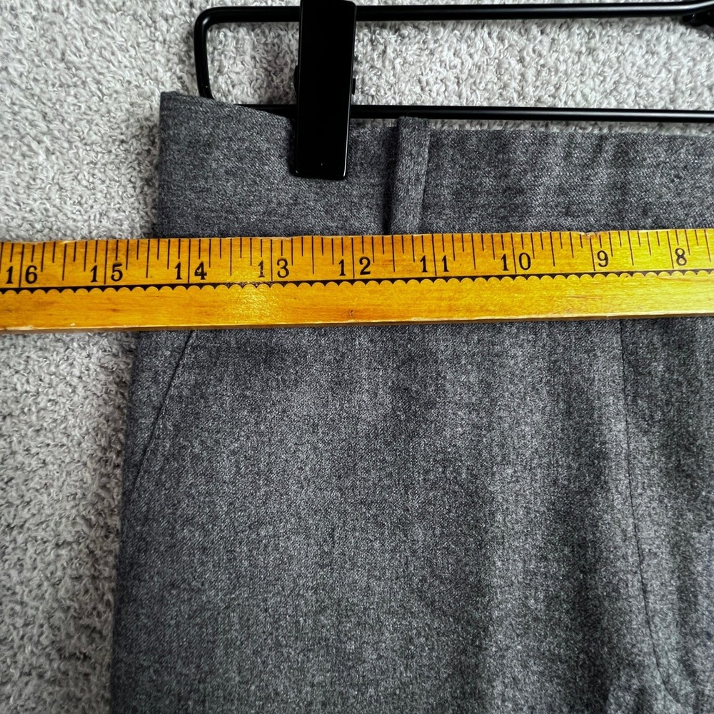 J.Crew Wool Dress Pants Womens Size 0 100% Wool Vitale Barberis Canonico Grey - Picture 4 of 12